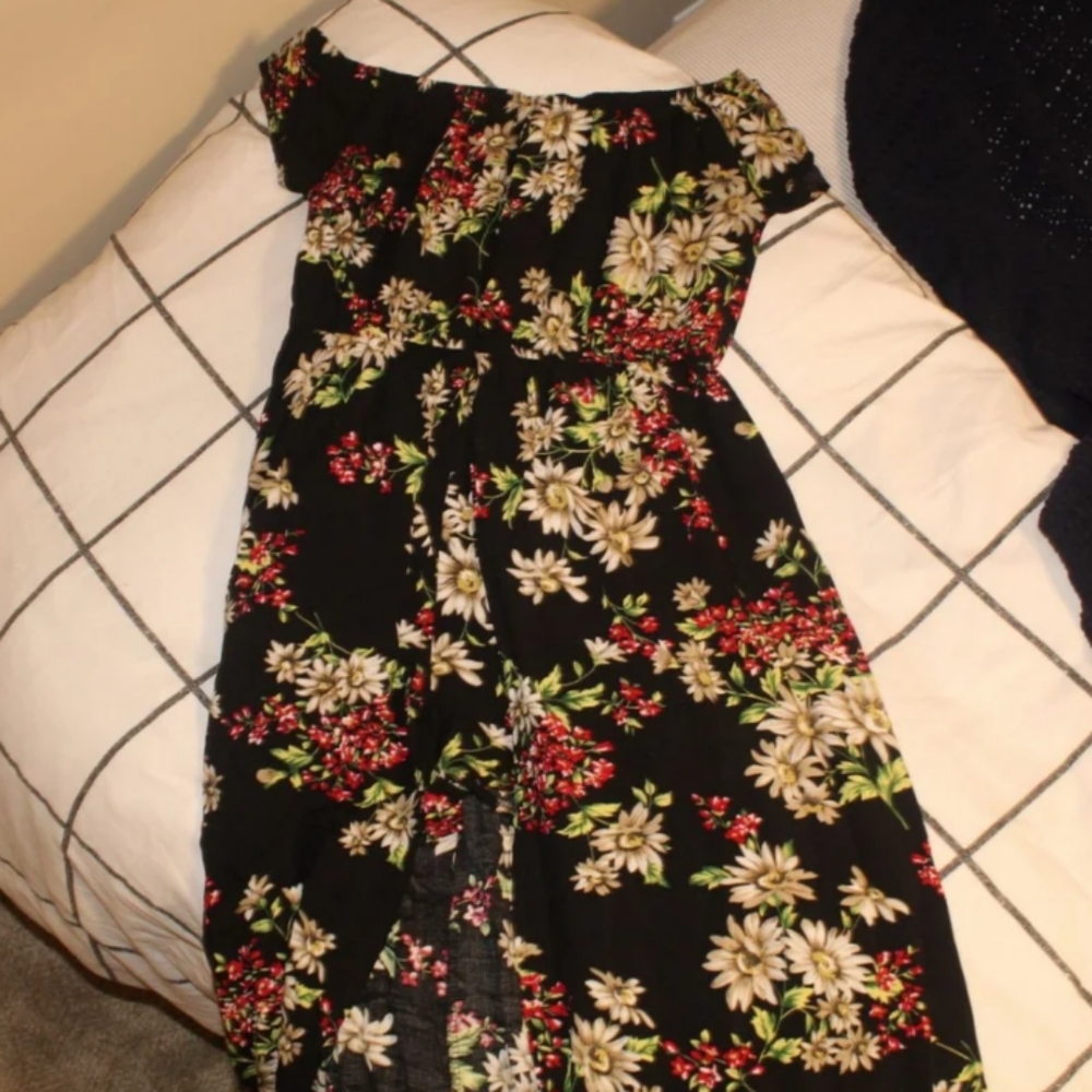 Floral romper dress combo